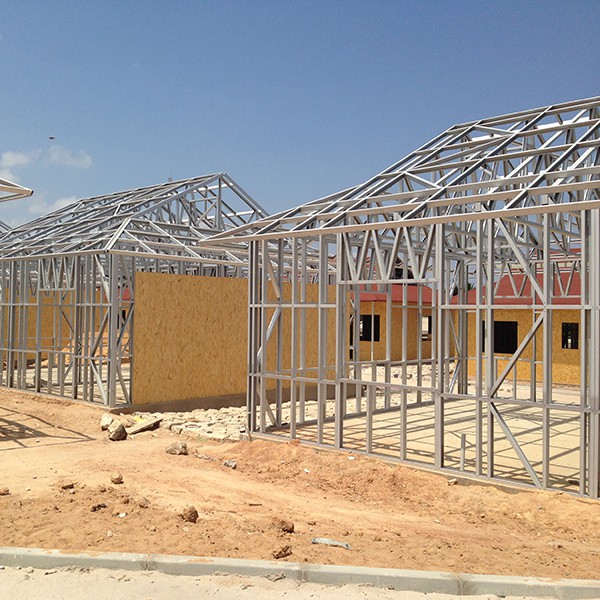 Fast install steel frame house